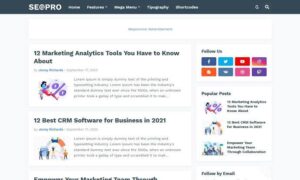 SeoPro Blogger Template