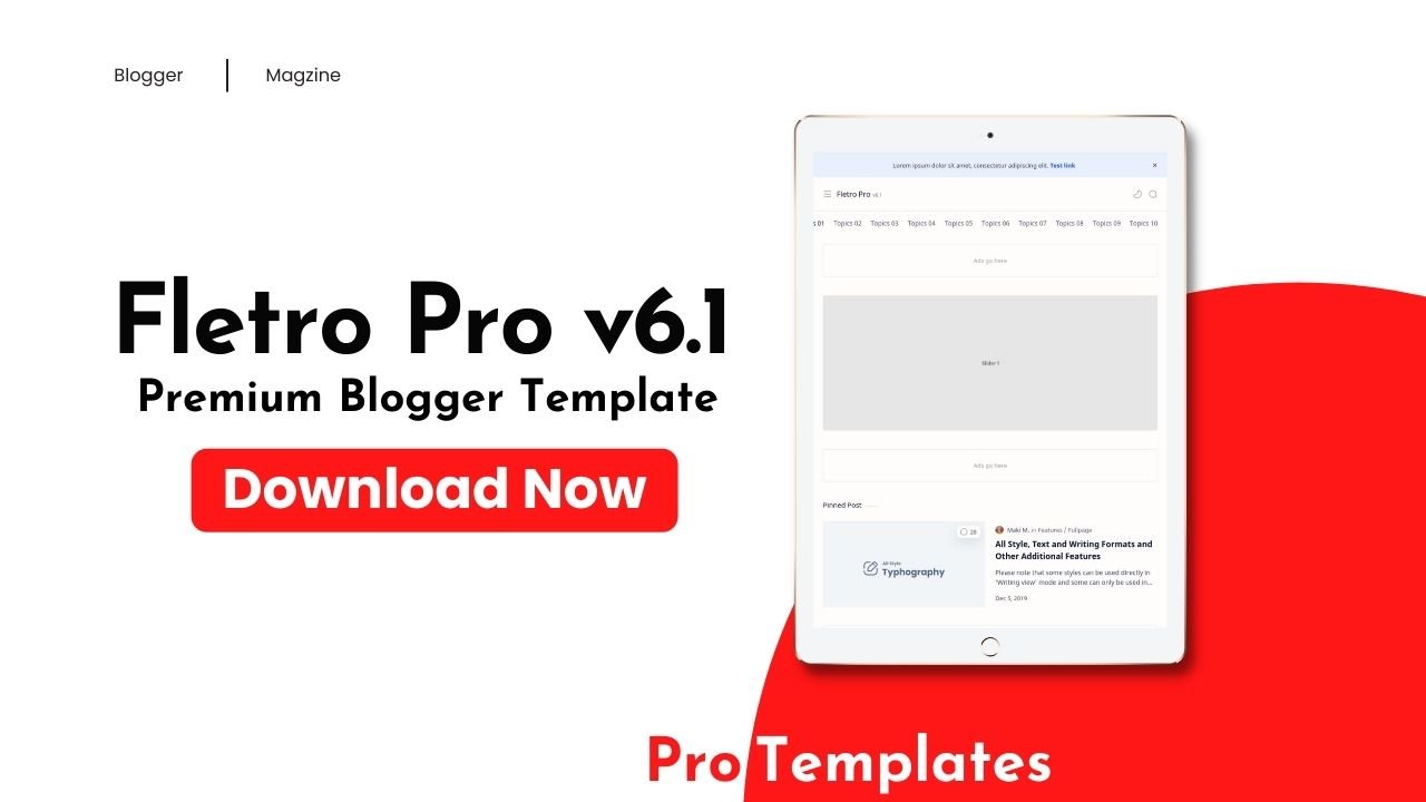 Fletro Pro Theme Version 6.1 Download