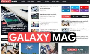 GalaxyMag Magazine Blogger Template